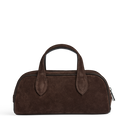 Markberg Thora Håndtaske Dark Brown Suede