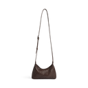 Markberg Avenya Crossbody Taske Dark Brown Flettet Læder