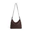 Markberg Tribeca Taske Dark Brown Flettet Læder