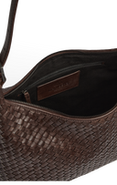 Markberg Tribeca Taske Dark Brown Flettet Læder