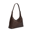 Amari Crossbody Taske Dark Brown Flettet Læder