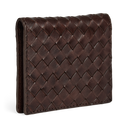 Markberg Amelia Kortholder Dark Brown Flettet Læder