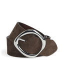 Markberg Keva Taljebælte Dark Brown Suede