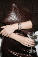 Markberg Ila Clutch Brown Croco