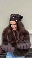 Markberg Caia Puffer Luffer Dark Brown Recycled